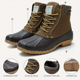 Men's Waterproof Insulated Durable Outdoor Work Rain Winter Snow Duck Boots