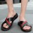 Men's Casual Open Back Slip On Cross Strap Sandals, Outdoor Anti-skid Open Toe Summer Slippers