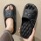 Men's Graphic Slides, Casual Non Slip Slippers, Open Toe EVA Shoes For Indoor Outdoor Beach Shower, Spring And Summer, With Plus Sizes Available