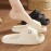 Men's Cloud Slides Pillow Sliders, Casual Non Slip Slippers, Open Toe Shoes With Embossed Whale For Indoor Outdoor Beach Shower, Spring And Summer