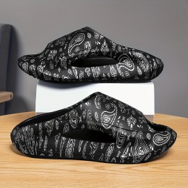 Men's Fashion Slides, Casual Non Slip Slippers, Open Toe  Shoes For Indoor Outdoor Beach Shower, Spring And Summer