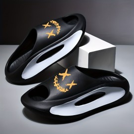 Men's Fashion Slides, Casual Non Slip Slippers, Open Toe  Shoes For Indoor Outdoor Beach Shower, Spring And Summer