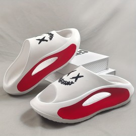 Men's Fashion Slides, Casual Non Slip Slippers, Open Toe  Shoes For Indoor Outdoor Beach Shower, Spring And Summer