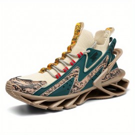 Men's Blade Sneakers, Breathable Shock Absorption Sports Shoes Lightweight Shoes For Jogging Tennis Gym, Walking Sneakers, Athletic Shoes For Youth Teenager, Spring And Summer