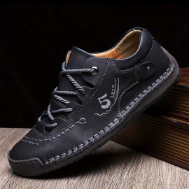 Men's Handmade Stitching Casual Shoes Flats Outdoor Walking Sneakers