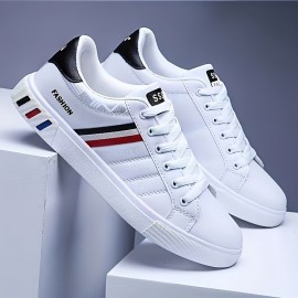 Men's Trendy Low-Top Lace-Up Skate Shoes, Wear-resistant Non-Slip Sneakers, Men's Footwear