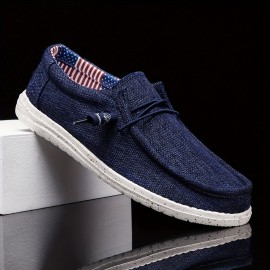 Men's Canvas Sneakers Shoes, Breathable Non-slip Slip On Shoes, Men's Shoes, Spring And Summer