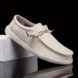 Men's Canvas Sneakers Shoes, Breathable Non-slip Slip On Shoes, Men's Shoes, Spring And Summer