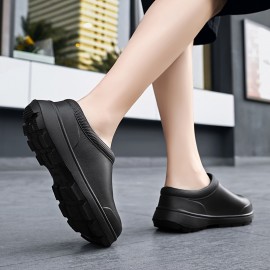 Men's Solid EVA Clogs, Oil Proof Waterproof Non-slip Slip On Shoes, Chef Shoes Kitchen Cook Shoes Hospital Shoes