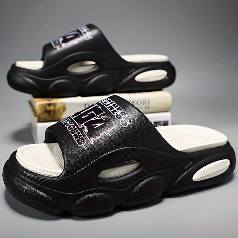 mens cloud slides pillow slippers comfortable lightweight open toe shoes for indoor outdoor shower bathroom spring and summer details 3