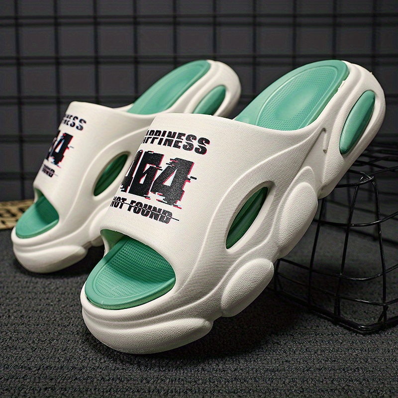 mens cloud slides pillow slippers comfortable lightweight open toe shoes for indoor outdoor shower bathroom spring and summer details 9