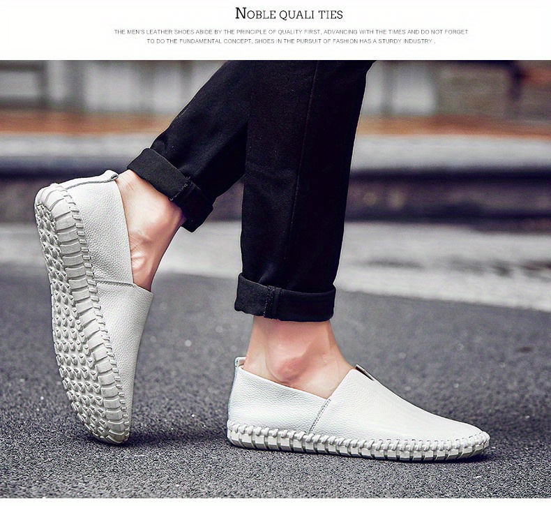 loafer shoes, mens loafer shoes superfine fiber leather comfy non slip slip on shoes mens shoes spring and summer details 5